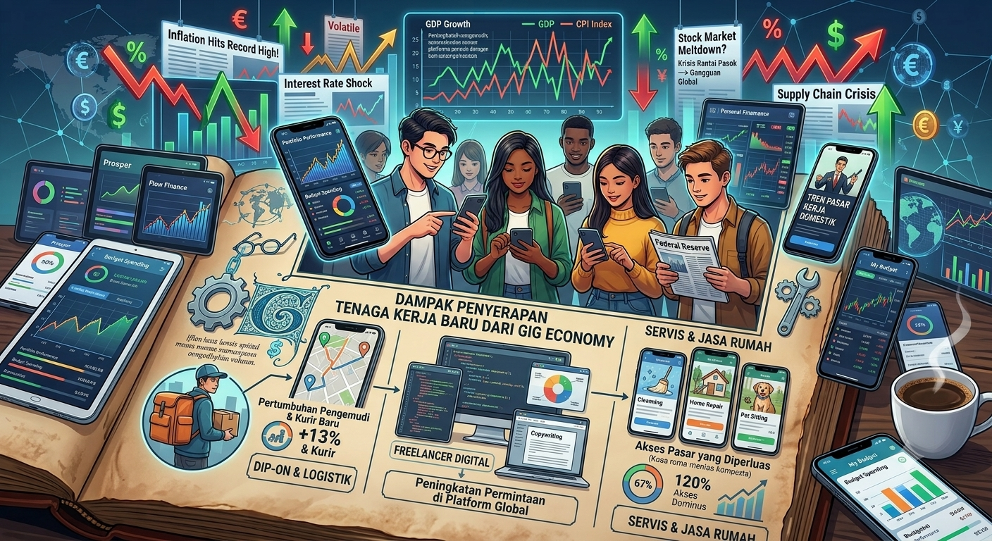 Dampak Kehadiran Platform Sharing Economy (Gig Economy) terhadap Penyerapan Tenaga Kerja Baru.